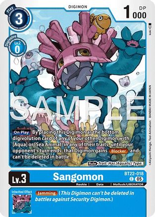 Sangomon (BT22-018)  Common - Cyber Eden