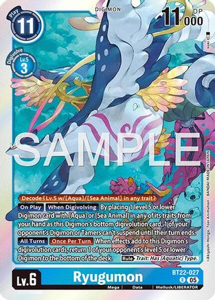 Ryugumon (BT22-027) Foil Rare - Cyber Eden