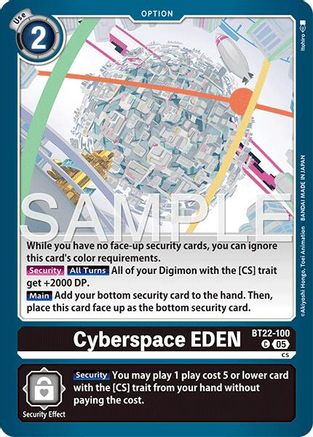 Cyberspace EDEN (BT22-100)  Common - Cyber Eden