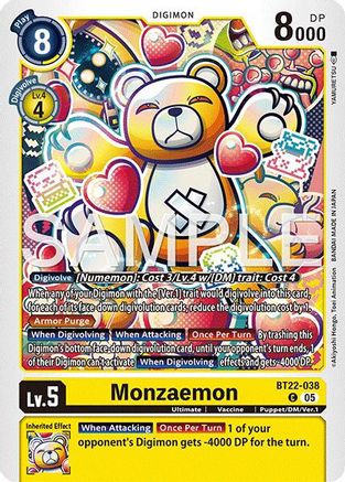 Monzaemon (BT22-038)  Common - Cyber Eden