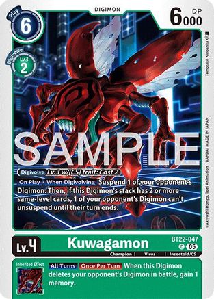Kuwagamon (BT22-047)  Common - Cyber Eden