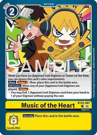 Music of the Heart (BT22-097)  Common - Cyber Eden
