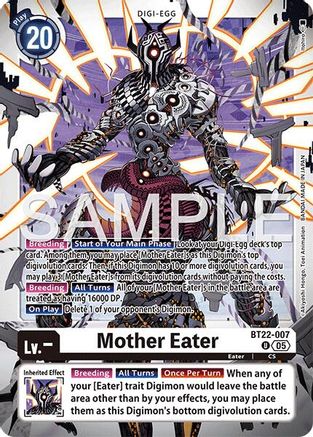 Mother Eater (BT22-007)  Uncommon - Cyber Eden