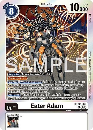 Eater Adam (BT22-082) Foil Rare - Cyber Eden