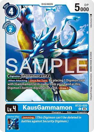 KausGammamon (BT22-020)  Common - Cyber Eden