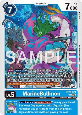 MarineBullmon (BT22-024)  Uncommon - Cyber Eden