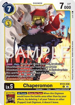 Chaperomon (BT22-036)  Uncommon - Cyber Eden