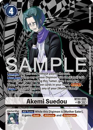 Akemi Suedou (Alternate Art) (BT22-095) Foil Uncommon - Cyber Eden