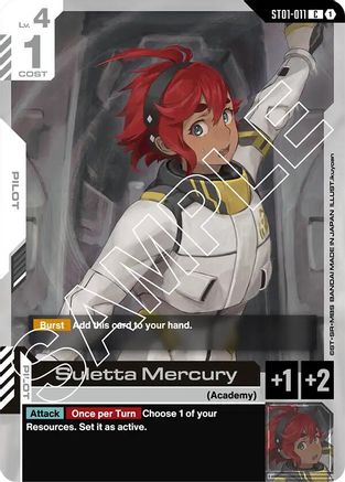 Suletta Mercury (ST01-011) -  - Starter Deck 01: Heroic Beginnings