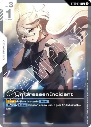 Unforeseen Incident (ST01-014) -  - Starter Deck 01: Heroic Beginnings
