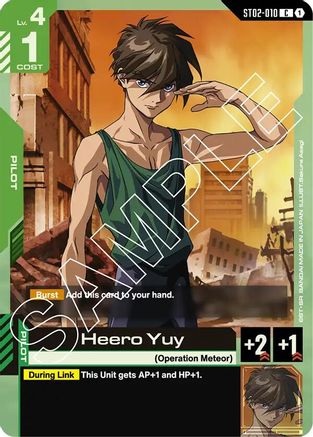 Heero Yuy (ST02-010) -  - Starter Deck 02: Wings of Advance