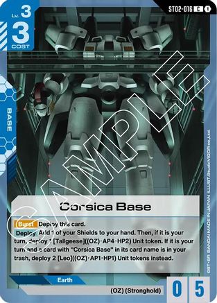 Corsica Base (ST02-016) -  - Starter Deck 02: Wings of Advance