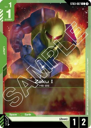 Zaku I (ST03-007) -  - Starter Deck 03: Zeon's Rush