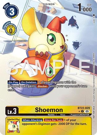 Shoemon (Box Topper) (BT22-029) Foil Common - Cyber Eden