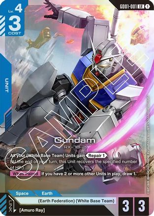 Gundam (GD01-001) (GD01-001) - Holofoil - Newtype Rising