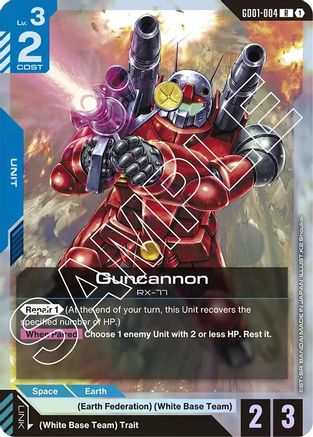 Guncannon (GD01-004) - Holofoil - Newtype Rising