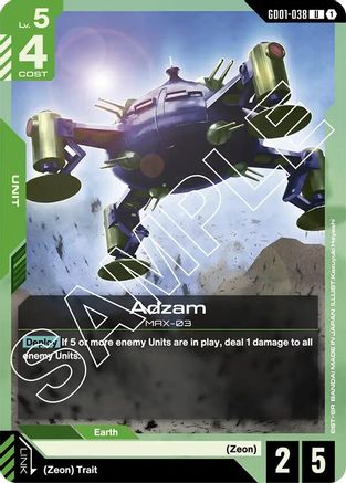 Adzam (GD01-038) -  - Newtype Rising