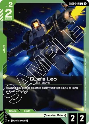 Duo's Leo (GD01-042) -  - Newtype Rising