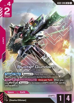 Buster Gundam (GD01-046) - Holofoil - Newtype Rising