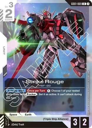 Strike Rouge (GD01-069) - Holofoil - Newtype Rising