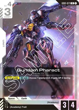 Gundam Pharact (GD01-071) - Holofoil - Newtype Rising
