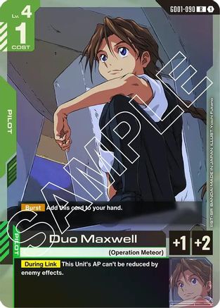 Duo Maxwell (GD01-090) - Holofoil - Newtype Rising