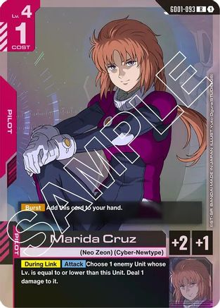 Marida Cruz (GD01-093) - Holofoil - Newtype Rising