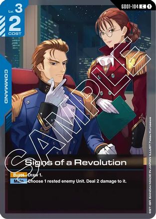 Signs of a Revolution (GD01-104) -  - Newtype Rising
