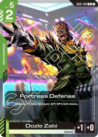 Fortress Defense (GD01-106) - Holofoil - Newtype Rising