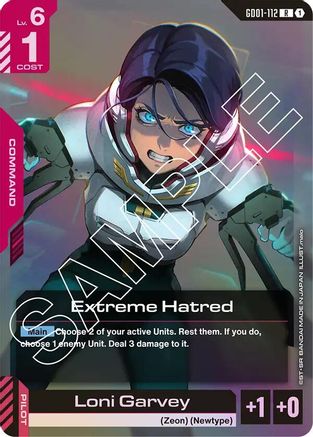 Extreme Hatred (GD01-112) - Holofoil - Newtype Rising