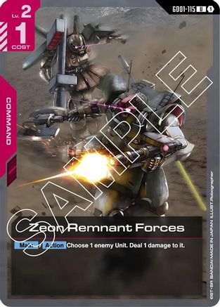 Zeon Remnant Forces (GD01-115) -  - Newtype Rising