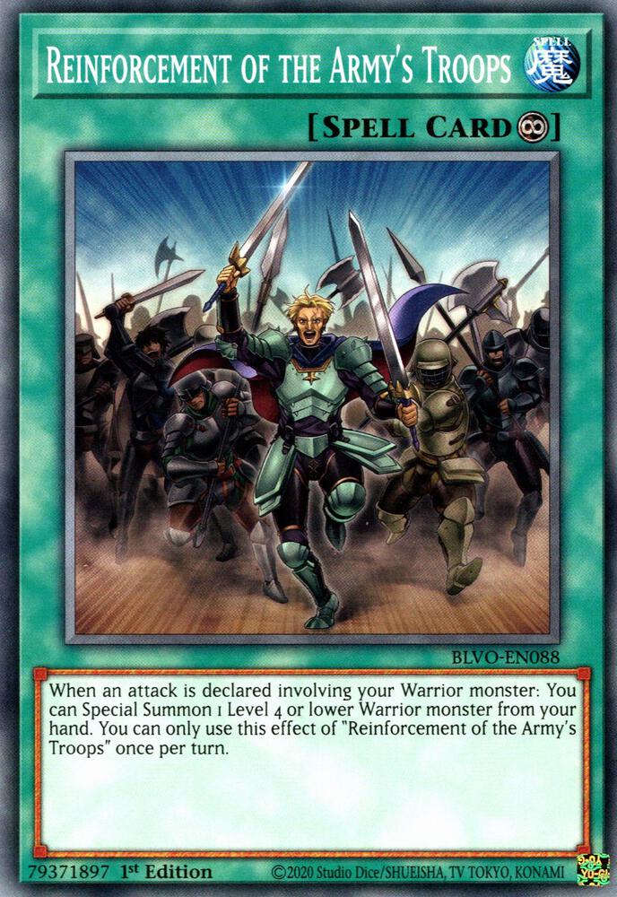 Reinforcement of the Army's Troops BLVO-EN088 (Blazing Vortex)  - 1st Edition