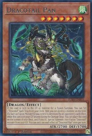 Dracotail Pan (JUSH-EN003) - Rare - 1st Edition - Justice Hunters