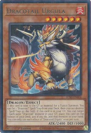 Dracotail Urgula (JUSH-EN004) - Rare - 1st Edition - Justice Hunters