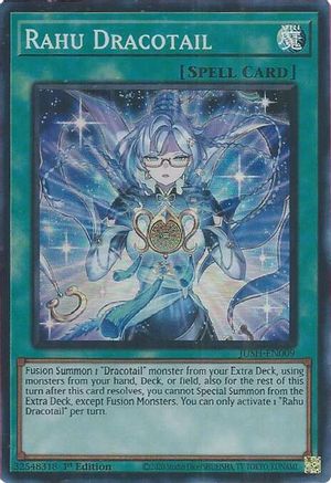 Rahu Dracotail (JUSH-EN009) - Super Rare - Justice Hunters