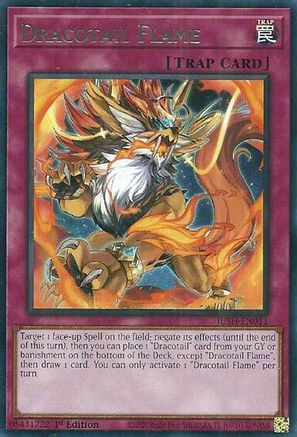 Dracotail Flame (JUSH-EN011) - Rare - 1st Edition - Justice Hunters