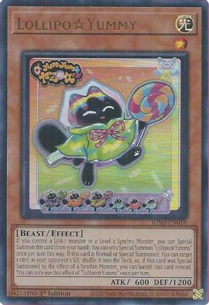 LollipoYummy (JUSH-EN018) - Ultra Rare - 1st Edition - Justice Hunters