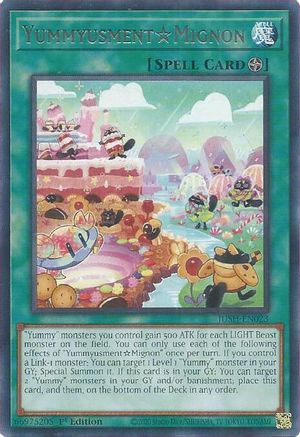 YummyusmentMignon (JUSH-EN023) - Rare - 1st Edition - Justice Hunters