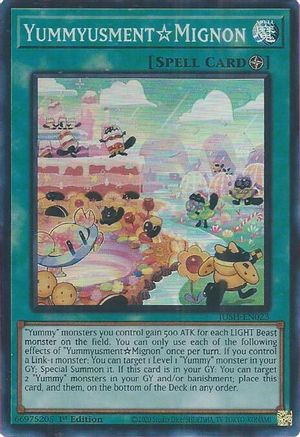 YummyusmentMignon (Super Rare) (JUSH-EN023) - Super Rare - 1st Edition - Justice Hunters