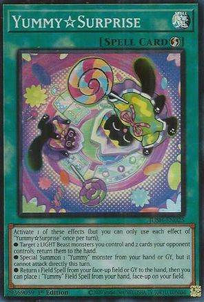YummySurprise (JUSH-EN025) - Super Rare - 1st Edition - Justice Hunters