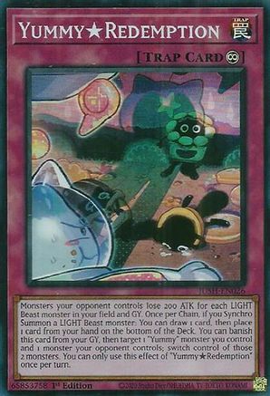 YummyRedemption (Super Rare) (JUSH-EN026) - Super Rare - 1st Edition - Justice Hunters