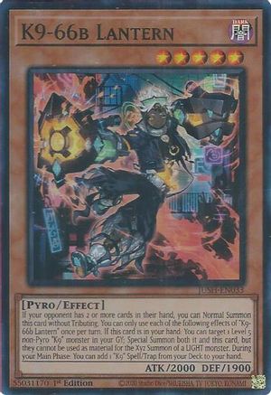 K9-66b Lantern (JUSH-EN033) - Super Rare - 1st Edition - Justice Hunters