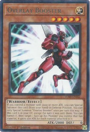 Overlay Booster (JUSH-EN042) - Rare - 1st Edition - Justice Hunters
