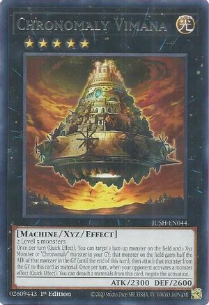 Chronomaly Vimana (JUSH-EN044) - Rare - 1st Edition - Justice Hunters