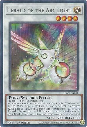 Herald of the Arc Light (JUSH-EN051) - Rare - 1st Edition - Justice Hunters