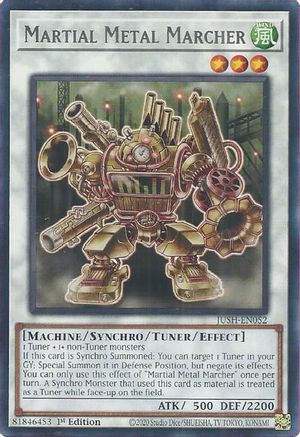 Martial Metal Marcher (JUSH-EN052) - Rare - 1st Edition - Justice Hunters