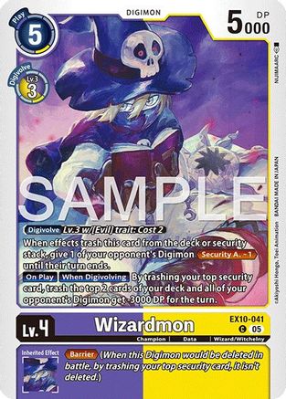 Wizardmon (EX10-041)  Common - Sinister Order