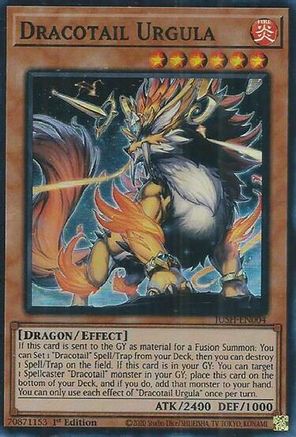 Dracotail Urgula (Super Rare) (JUSH-EN004) - Super Rare - 1st Edition - Justice Hunters