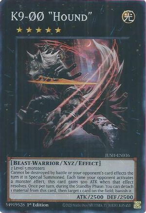 K9-00 "Hound" (Super Rare) (JUSH-EN036) - Super Rare - Justice Hunters