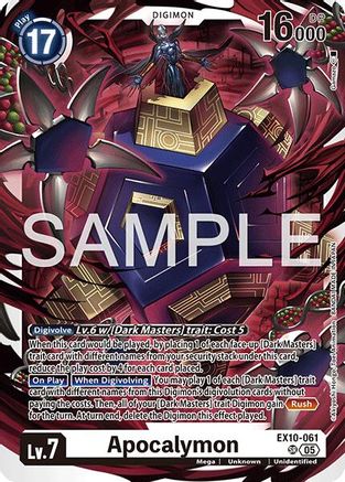 Apocalymon (EX10-061) Foil Super Rare - Sinister Order